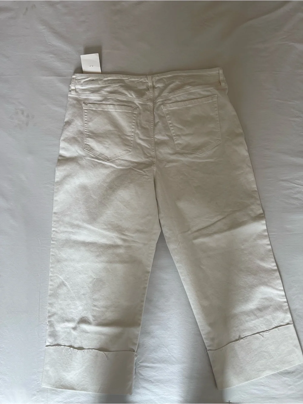 Ava‎ & Viv Womens Plus Size 22 White High Rise Straight Leg Button Fly Jeans NWT